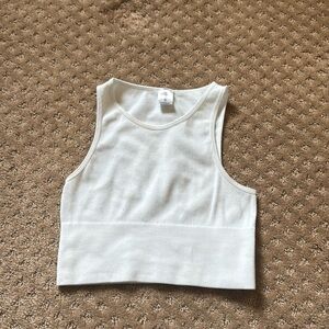 Kinsman white crop top, one size